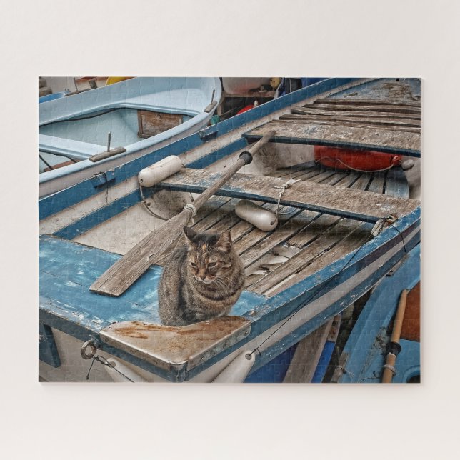 Vamos a pescar - rompecabezas de gato - 16x20 - 52 (Horizontal)