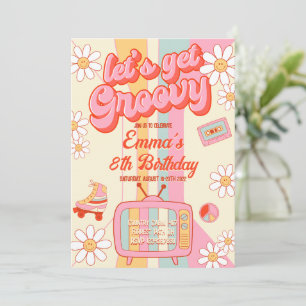 Vamos a recibir la invitación de cumpleaños Groovy