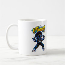 ¡Vamos a Rockear! Taza de Café del Robot de IA Zap