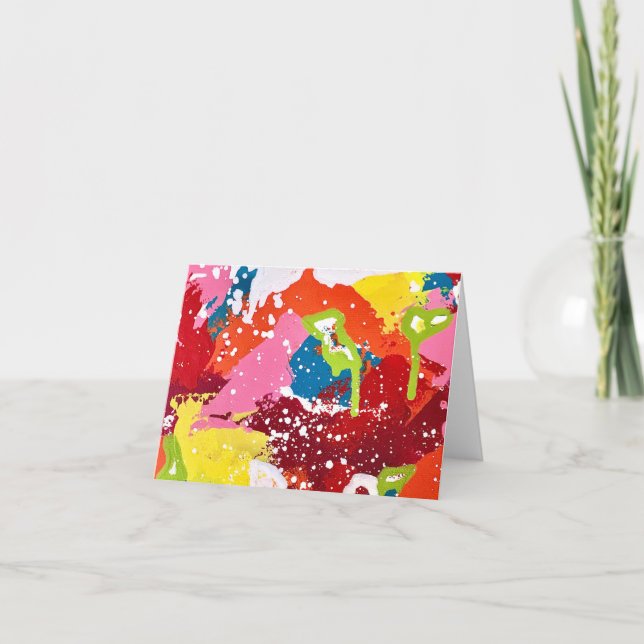 Vamos a salir con una tarjeta de notas en blanco (Anverso)