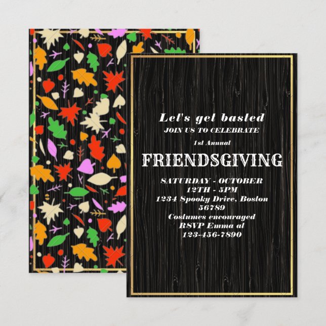 Vamos a ser golpeados | Invitación amistosa (Anverso / Reverso)