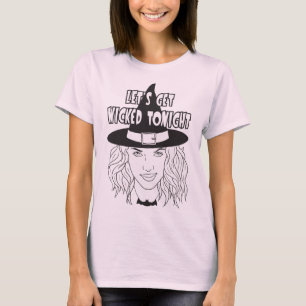Vamos a ser malvados esta noche camiseta de mujere