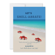 ¡Vamos a Shell-abrate! - Invitación de cumpleaños