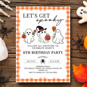 Vamos a tener miedo de la invitación de cumpleaños