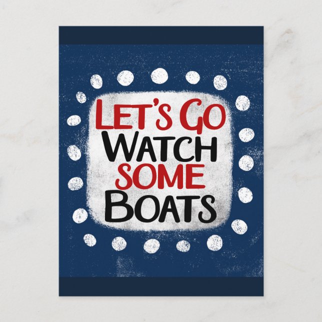 Vamos a ver la postal de los barcos (Anverso)