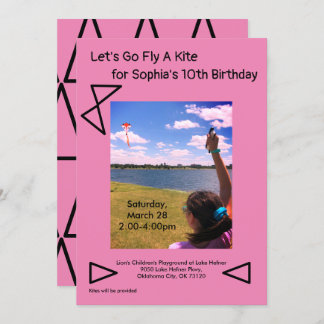 Vamos a volar una invitación de fiesta de cumpleañ