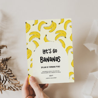 Vamos Bananas Invitación de cumpleaños