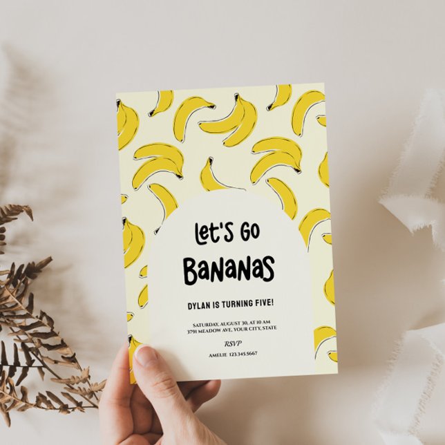 Vamos Bananas Invitación de cumpleaños (Subido por el creador)