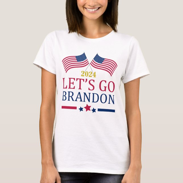 Vamos Brandon 2024 camiseta con bandera estadounid (Anverso)