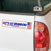 Vamos Brandon Calcomanía para parachoques