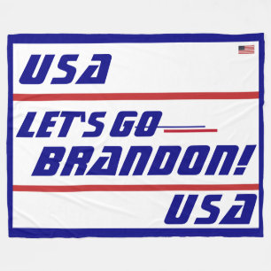 ¡Vamos Brandon! Manta de forro polar