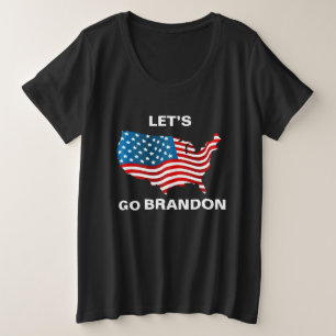 Vamos Brandon mujeres más camiseta tamaño