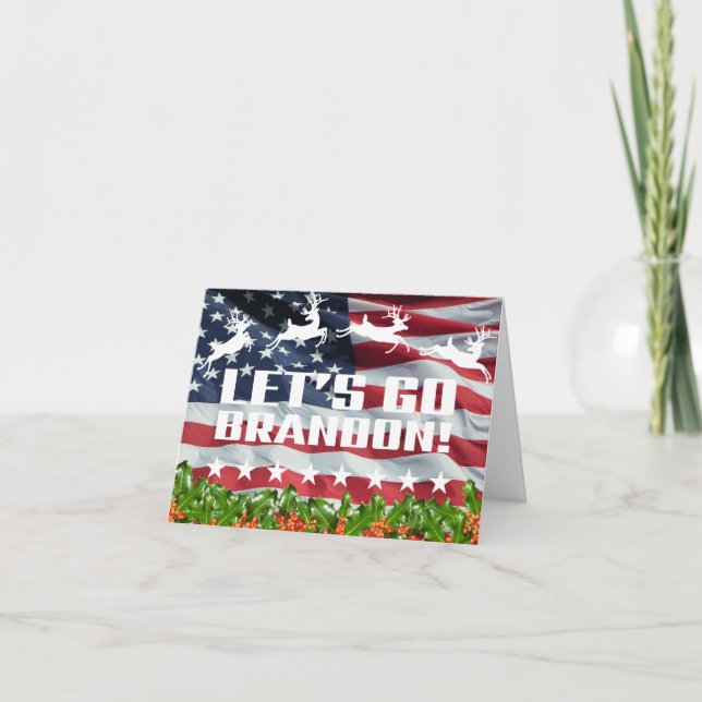 ¡VAMOS BRANDON! Tarjeta de Navidad [Fuente 3] (Anverso)