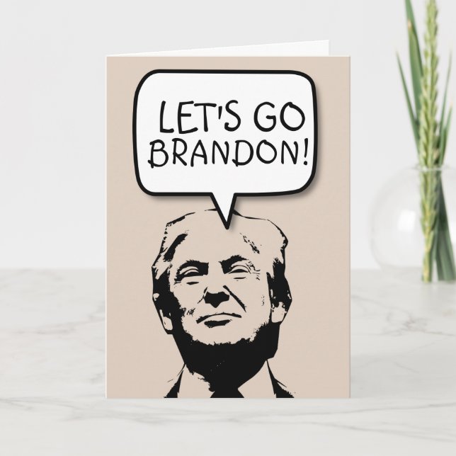 ¡VAMOS BRANDON! TARJETAS DE CUMPLEAÑOS ANTI-BIDEN (Anverso)