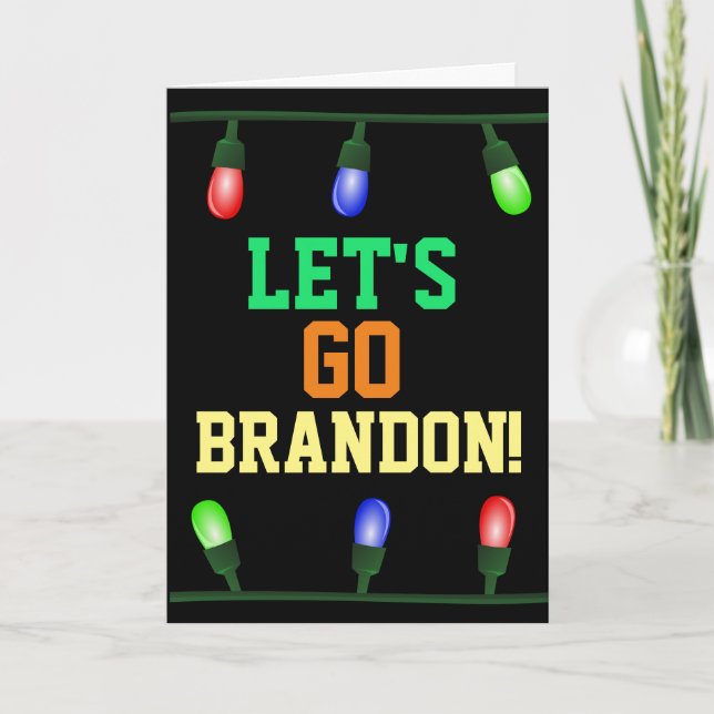 ¡VAMOS BRANDON! TARJETAS DE NAVIDAD ANTI-BIDEN (Anverso)