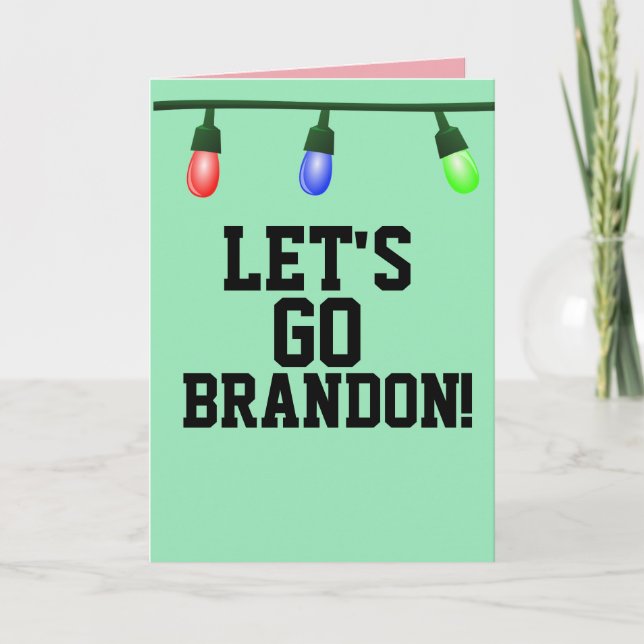 ¡VAMOS BRANDON! TARJETAS DE NAVIDAD ANTI-BIDEN (Anverso)
