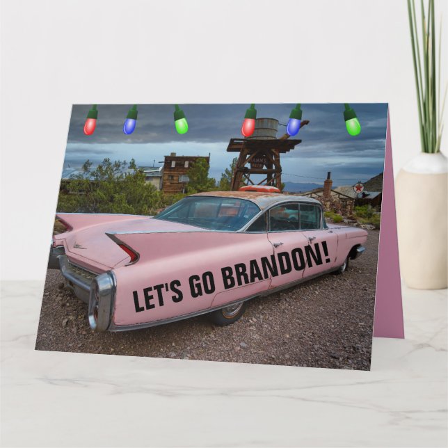 ¡VAMOS BRANDON! TARJETAS GRANDES DE NAVIDAD CADDY  (Anverso)