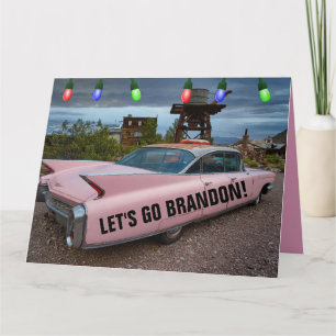 ¡VAMOS BRANDON! TARJETAS GRANDES DE NAVIDAD CADDY 