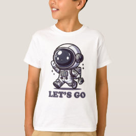 ¡Vamos – Camiseta de aventura del astronauta lindo