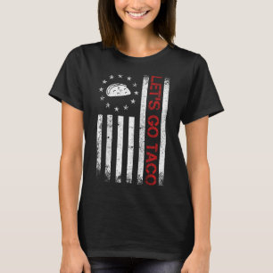Vamos Camiseta Divertida De Taco Bandera De Usa Pa