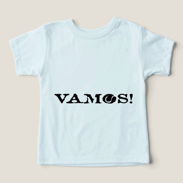 ¡Vamos! Camiseta para bebés (Diseño delantero )