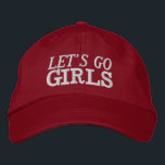 Vamos chicas Bachelorette Gorra<br><div class="desc">Ensillar y mantener las bebidas frescas con nuestro Gorra "Let's Go Chicas". Este gorra elegante y práctico es el accesorio perfecto para tus aventuras con temática de cowgirl, que le dan un toque de encanto y diversión a tus bebidas. Diseñado con el audaz y empoderador mensaje "Vamos Chicas", nuestro gorra...</div>