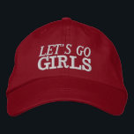 Vamos chicas Bachelorette Gorra<br><div class="desc">Ensillar y mantener las bebidas frescas con nuestro Gorra "Let's Go Chicas". Este gorra elegante y práctico es el accesorio perfecto para tus aventuras con temática de cowgirl, que le dan un toque de encanto y diversión a tus bebidas. Diseñado con el audaz y empoderador mensaje "Vamos Chicas", nuestro gorra...</div>
