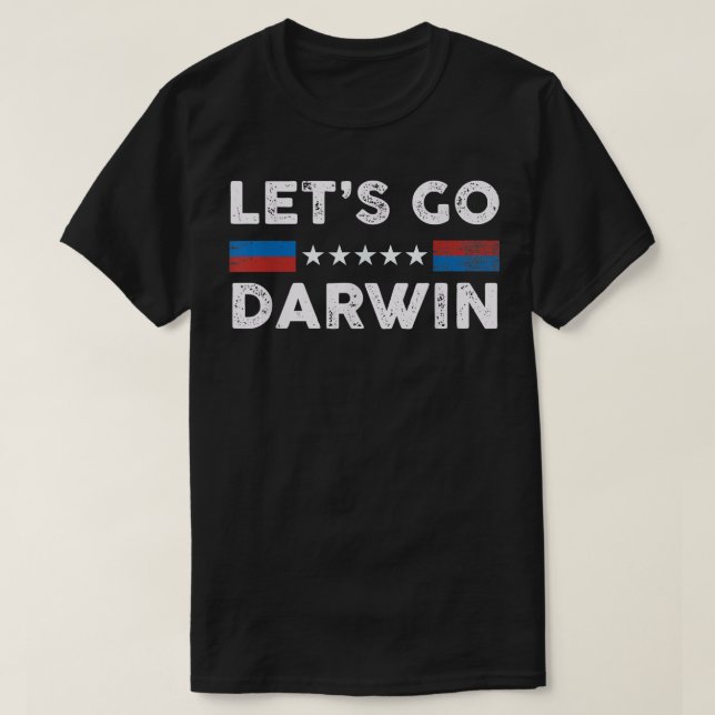 Vamos Darwin, camiseta de bandera de EE. UU. vinta (Diseño del anverso)