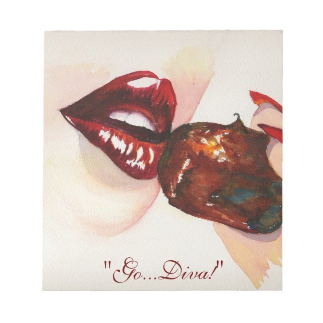 "¡Vamos, Diva!" Bloc de notas (Frente)