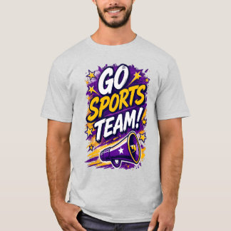 ¡Vamos Equipo Deportivo! Camiseta Divertida y Gené