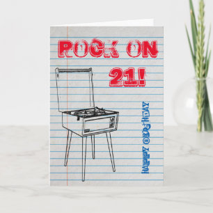 ¡Vamos! Feliz 21ª tarjeta de cumpleaños