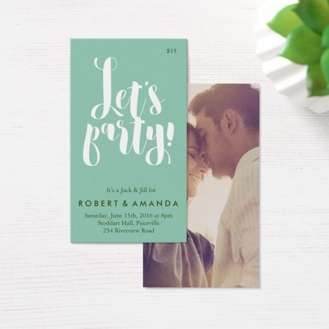 Vamos Fiesta Jack y Jill Ticket, Aqua (Escritorio)