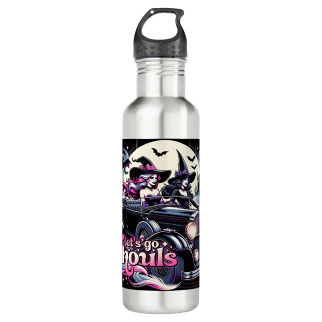 Vamos Ghouls Botella de agua de acero inoxidable (Anverso)