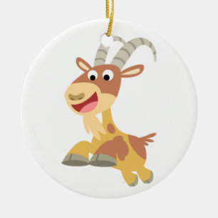 ¡Vamos Goat! (cabra personalizado linda) Ornamento