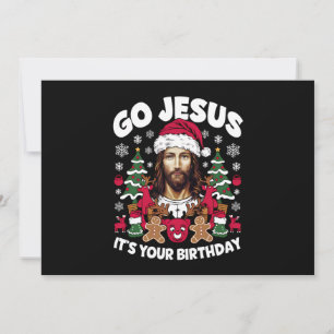 Vamos Jesús Es Tu Cumpleaños Suéter Feo De Navidad