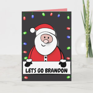 VAMOS LAS tarjetas BRANDON SANTA CLAUS TRUMP Navid