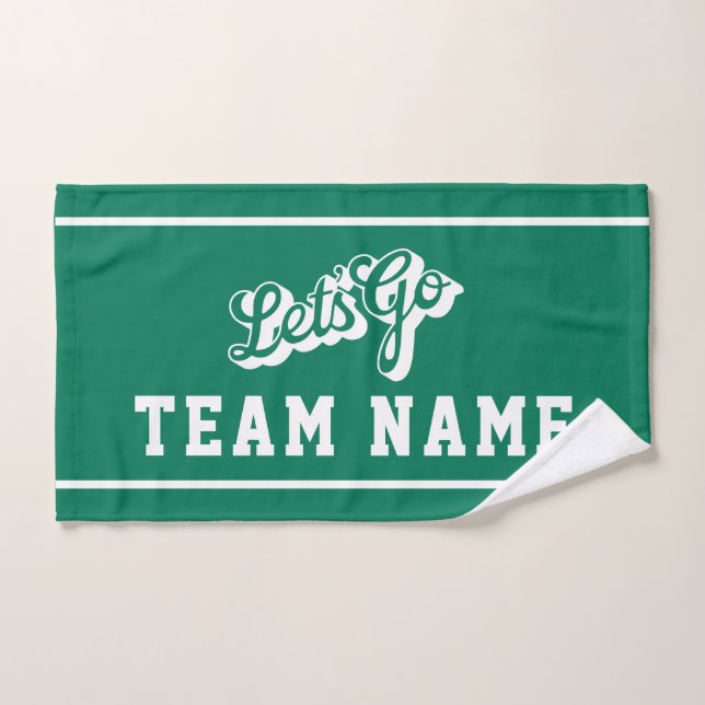 Vamos Personalizado Equipo Rally Verde y Blanco (Toalla de mano)