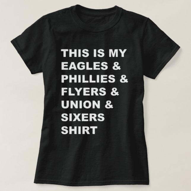 ¡Vamos Philly Sports Teams! Camiseta (Diseño del anverso)