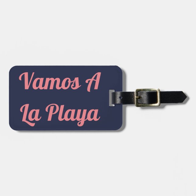 Vamos una etiqueta del equipaje de Playa del La (Frente Horizontal)