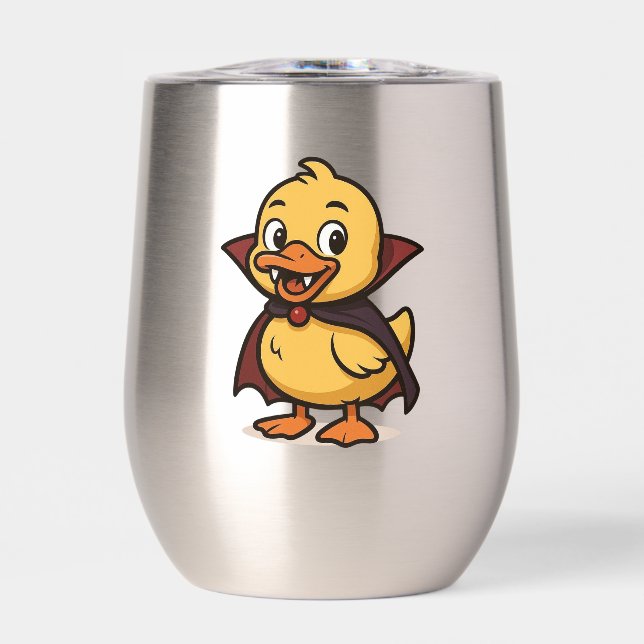 Vampión de pato de Halloween personalizado (Frente)