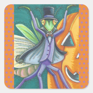 VAMPIRE REZANDO A MANTIS BUG PEGATINAS SHEET Squar