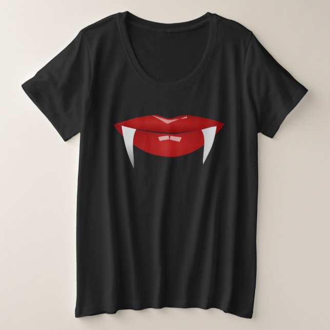 VAMPIRE ROJO LIPS LADIES HALLOWEEN MÁS TAMAÑO (Anverso del diseño)