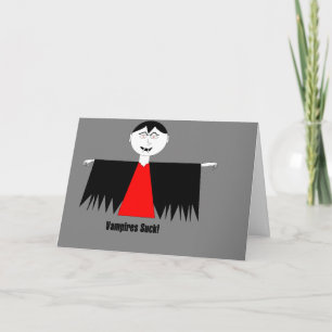 "¡Vampires Suck!" Tarjeta de cumpleaños