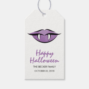 Vampiro Lips Goth Happy Halloween Gift Etiqueta