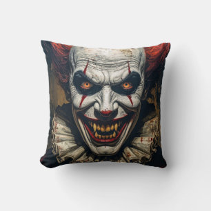 Vampiro Payaso Cojín decorativo Halloween