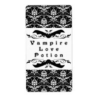 Vampiro Poción de amor Etiquetas de Halloween