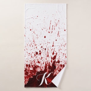 Vampiro sazonado con toalla de baño personalizado