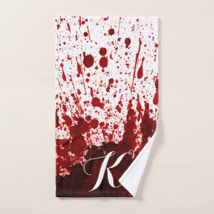 Vampiro sazonado con toalla de mano personalizado
