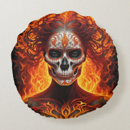 Vampiros y cráneo de fuego, diseño en 1 almohada