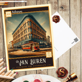 Van Buren, Arkansas | Tarjeta Postal Antigua